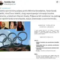 Nedeljko Elek jahorina krivicna prijava
