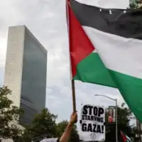 Un Protesti podrske Gazi ispred Ujedinjenih nacija