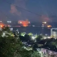Ukrajina dronovima napala kljucnu rusku luku Foto: Twitter/ Nexta_tv