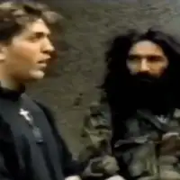 Novakovic u drustvu cetnickog vojvode Slavka Aleksica na Grbavici