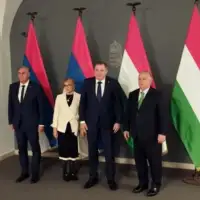 Dodik Karan i Trisic Babic sa Orbanom u Madarskoj