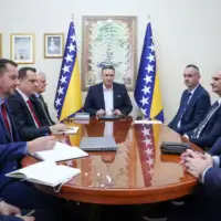 Denis Bećirović sa delegacijom kluba Bošnjaka Mostar