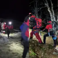 Spasioci koji su izvlacili tijelo stradalog planinara na Visocici