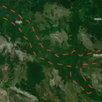 Mostar satelitsko snimanje gornjeg toka Neretve