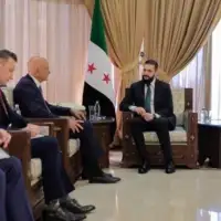 Ahmed Al Sharaa i Tom Barrack