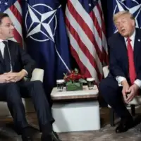 Mark Rutte i Donald Trump  Davos