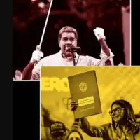 Nicolas Maduro lijevo i vrsilac duznosti predsjednika Delcy Rodriguez