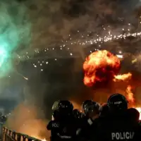 Protesti Albanija Tirana