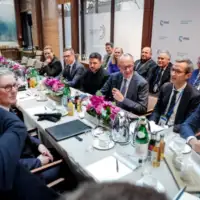 Evropski lideri  München  tokom danasnjeg sastanka u Njemackoj 02