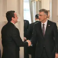 albin kurti i plenković/  x