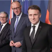Friedrich Merz Keir Starmer Emmanuel Macron