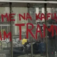 Tramvajska nesreća grafit