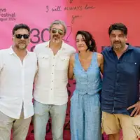 Danis Tanović, Uliks Fehmiu, Anja Matković i Goran Navojec Foto: Press