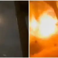 Snimak udara iranske balisticke rakete na americku bazu u Saudijskoj Arabiji