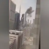 Dubai 03 dron pogodio zgradu u finansijskom centru Dubaija