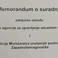 Memorandum o jacanju suradnje u oduzimanju nezakonite imovine u F Bi H