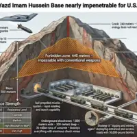 Iran Yazd baza Imam Husein   IRAN   LANSIRA RAKETE IZ PLANINE KOJU AMERIKA NE MOZE SRUSITI