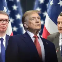 Albin Kurti Aleksandar Vucic Donald Tramp