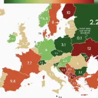 Mapa nezaposlenost balkan