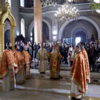 Sarajevo Vaskrs liturgija sluzena u Sabornoj crkvi u Sarajevu