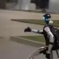 Robot lovio krdo divljih svinja usred Varsave