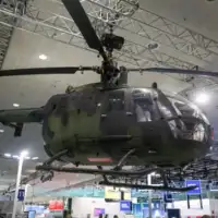 Helikopter njemacke vojske prikazan je na Hannover Messe 2026