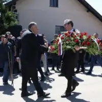 Dodik i Vucic sahrana dodikove majke