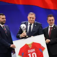 Dodik FK Borac svečana Akademija/ ZIPAPHOTO/Borislav Zdrinja