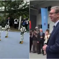 Aleksandar Vucic Roboti u Kini pred Vucicem zaigrali Moravac 1