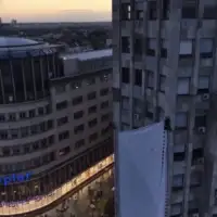 Srbija protest beograd bilbord