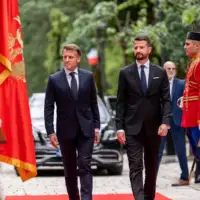 Macron i Milatovic crna gora
