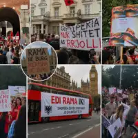 Protesti protiv edi rama sirom eu 06