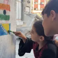 Gaza djeca crtala zastavu bih