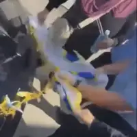 doboj zastava s ljiljanima potrgana
