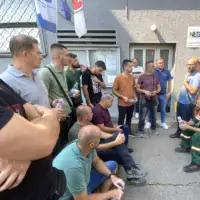 Protest radnika Toplane Zenica Pavgord je nudi Gradu Zenica