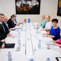 Andrej Plenkovic i marta kos