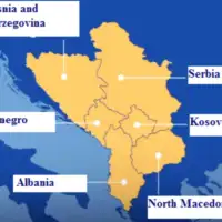 Zapadni balkan mapa