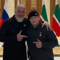 Kadirov sa sinom