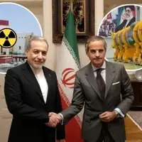 Abbas Araqchi Rafael Grossi 02 sad iran