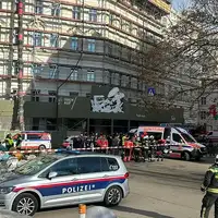 Austrija Bec Urušila se skela na gradilištu zgrade