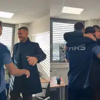 Edin Dzeko Miron Muslic Nikola Katic