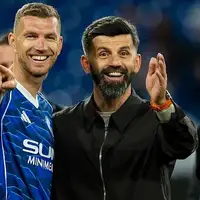 Edin Dzeko i Miron Muslic Foto: Twitter