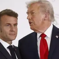 Emanuel Makron i Donald Tramp