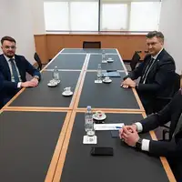 Davor Pranjić i Andrej Plenković