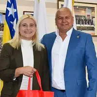 Larisa Cerić i Davor Komšić