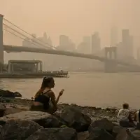 New York zagađen zrak požar