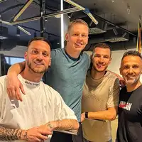 Edin Džeko i Andrj Kilutinović Beograd