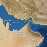 Oman hormuski moreuz mapa