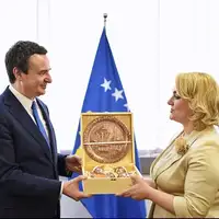 Kosovski premijer Albin Kurti i predsjednica Zajednice Albanaca u Bi H Elvira Dushi