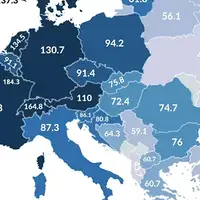 Mapa kupovne moci u Evropi